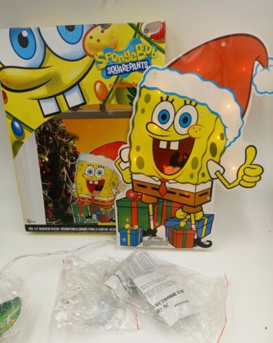 SpongeBob SquarePants Nickrlodeon 12" tall Pre-Lit Window Decor - Picture 4 of 9