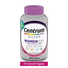 Centrum Silver Womens 50 Plus Multivitamin With Vitamin B, C, D3 & E, 200 Count