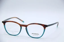 NEW MOREL NOMAD 40150N MV03 HALF BROWN TORT TEAL AUTHENTIC EYEGLASSES 48-17 !