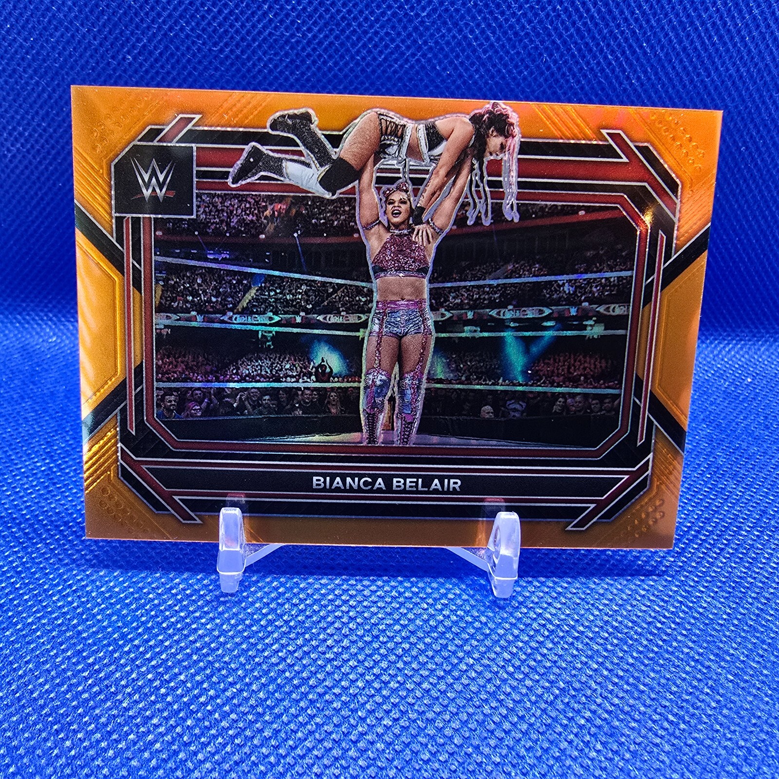2023 Panini Prizm WWE Orange Bianca Belair #28 /99