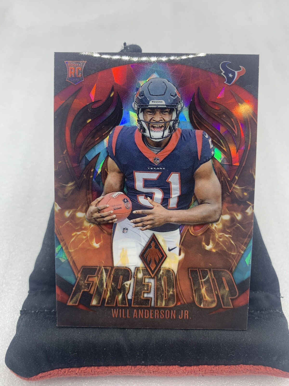 2023 Panini Phoenix Will Anderson Jr. Fired Up Fire and Ice SP /35 TEXANS J1