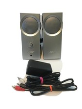 BOSE COMPANION 2 MULTIMEDIA Computer SPEAKER SYSTEM SILVER Power Cord Cables