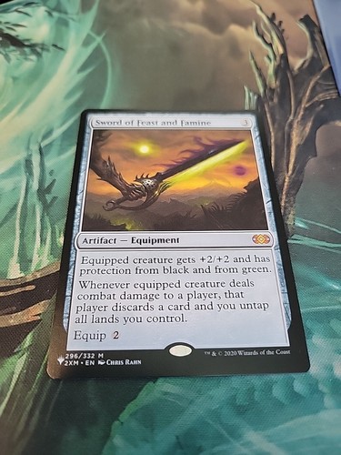 MTG Sword of Feast and Famine The List - Double Masters 296/332 Regular Mythic