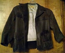 Deer Skin Coat Child 4 Vintage Leather Belt Mid Western Sport Togs Custom Estate