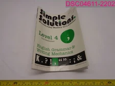Simple Solutions Level 4 2nd Semester English Grammar & Writing Mechanics