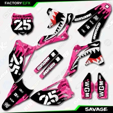 Pink Savage Camo Graphics Kit fits 13-16 Kawasaki KXF250 KXF 250 Decals 