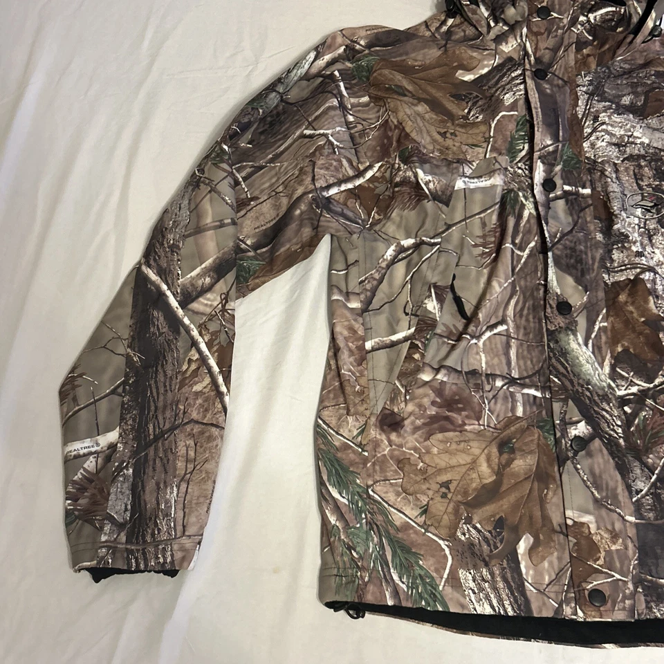 Red Head Realtree Jacket Men's SmallCamo Fleece Drawstring Waist Hunting Coat - Image 2 of 4