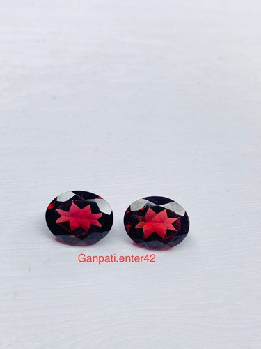 GARNET LOOSE GEMSTONE FACETED OVAL CUT 10x8 MM NATURAL CALIBRATED SIZE E