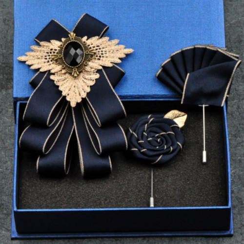 Men Crystal Satin Check Bownot Bow Ties Classic Suit Neck Decor Formal Wedding - Picture 16 of 23