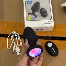 Remote Anal Butt Plug Vibrator Dildo LED Male Prostate Massager Sex Toys for Men