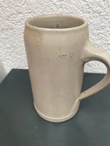 Alter Bierkrug, 1 Ltr, Maßkrug Paulaner München, Tonkrug, - Bild 3 von 4
