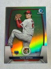 2023 Bowman NPB Chrome Refractor Yuta Saitoh Rookie RC #68 Hiroshima Toyo Carp