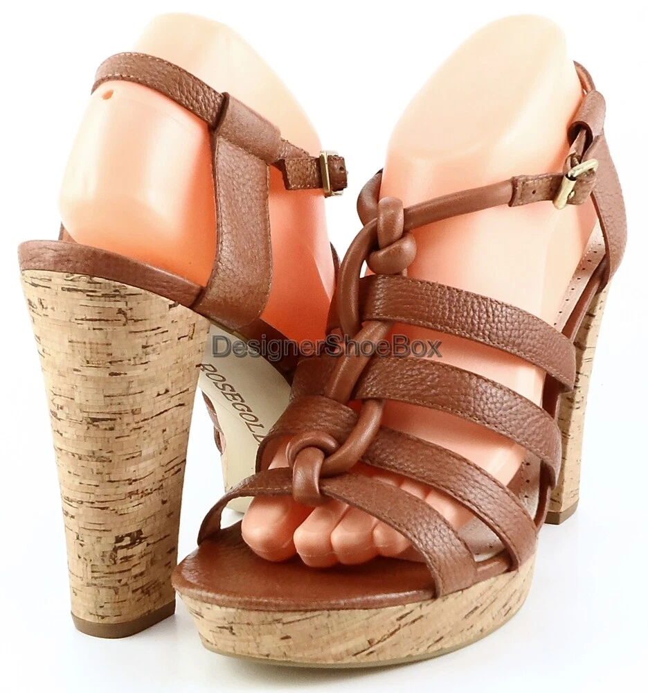 Cognac sandals heels cheap