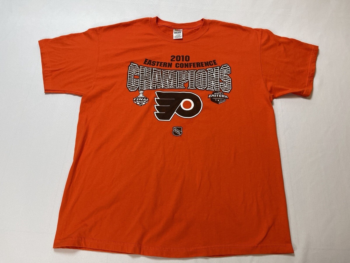 Philadelphia Flyers Hockey Fan T-Shirt - 'A Drinking Town With A Hockey Problem' Design, Orange, Sizes SM-5XL