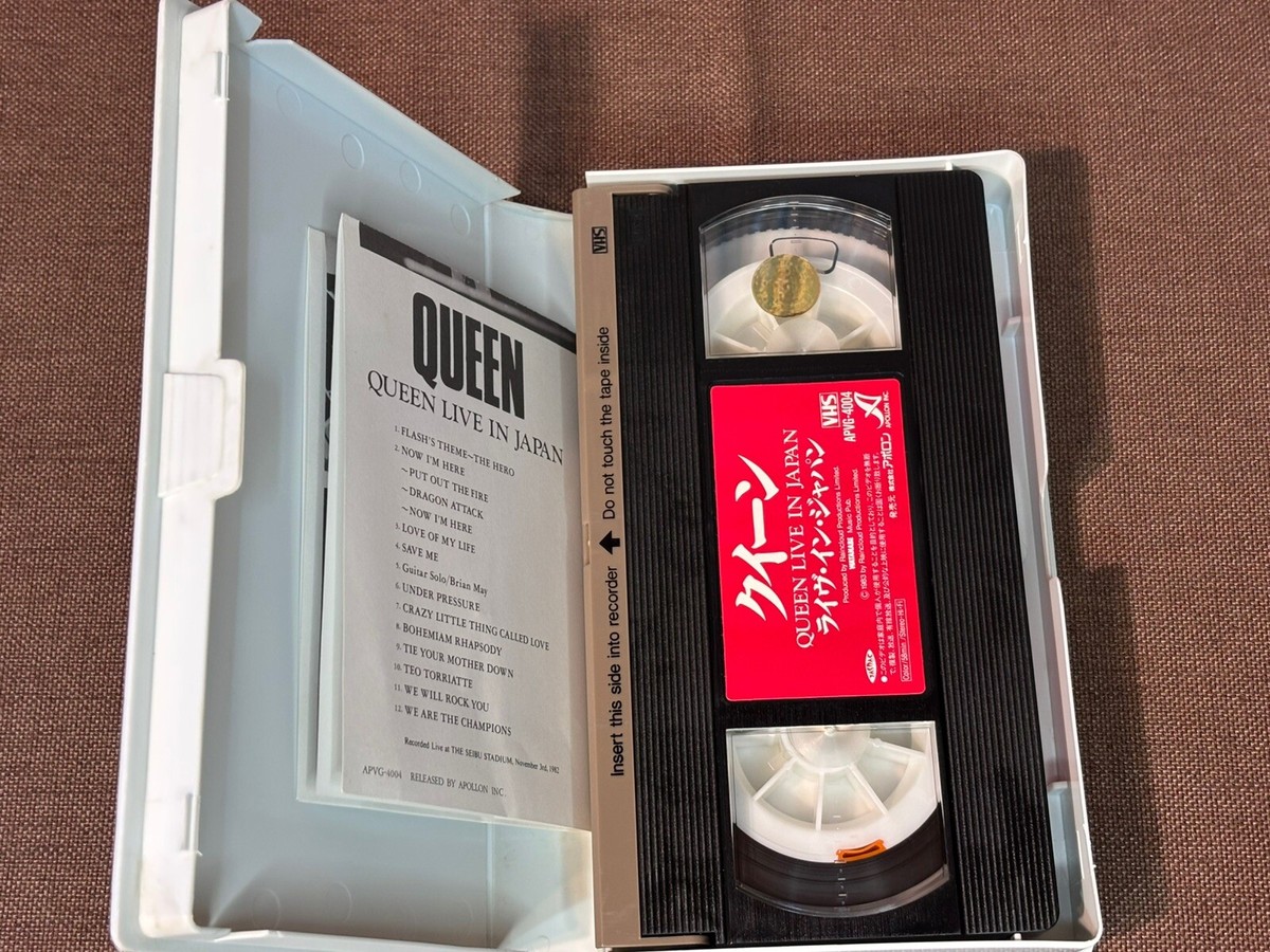 Queen Live in Tokyo Japan 1982 VHS Tape 1992 Reissue Hi-fi Stereo