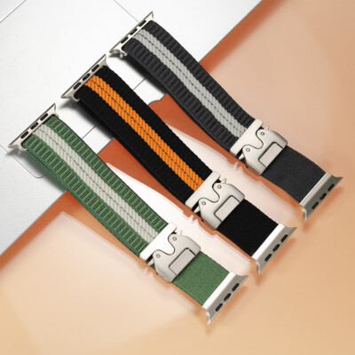 Nylon Loop Band for Apple Watch Ultra 10 9 8 7 6 5 4 SE Parachute Buckle Strap