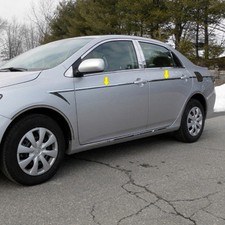 For Toyota Corolla 2009-2013 Saa I-type Polished Body Side Moldings For Toyota Corolla 2009-2013 Saa I-type Polished Body Side Moldings
