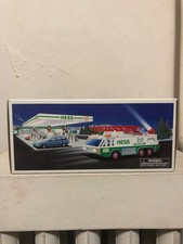 1996 Hess Gasoline Toy Emergency Truck With Siren, Search Light, More