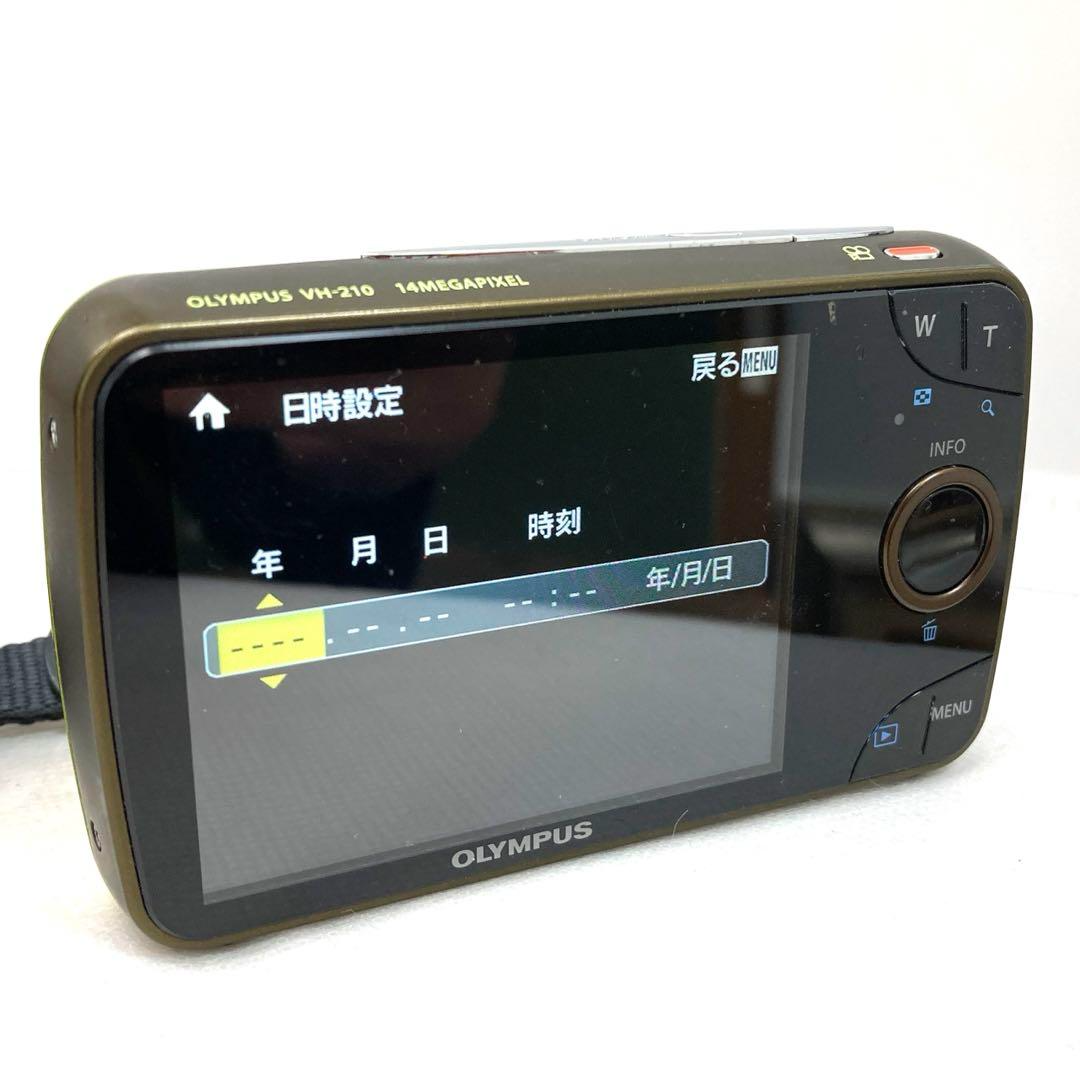 OLYMPUS VH-210 Green×Black Compact Digital Camera 14MP 5x zoom