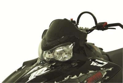 Powermadd Cobra Windshield-11.5in.-Black for 2010 Polaris Wide Track IQ 600