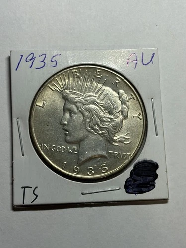 1935 P Silver Peace Dollar Nice AU+/UNC Better Date
