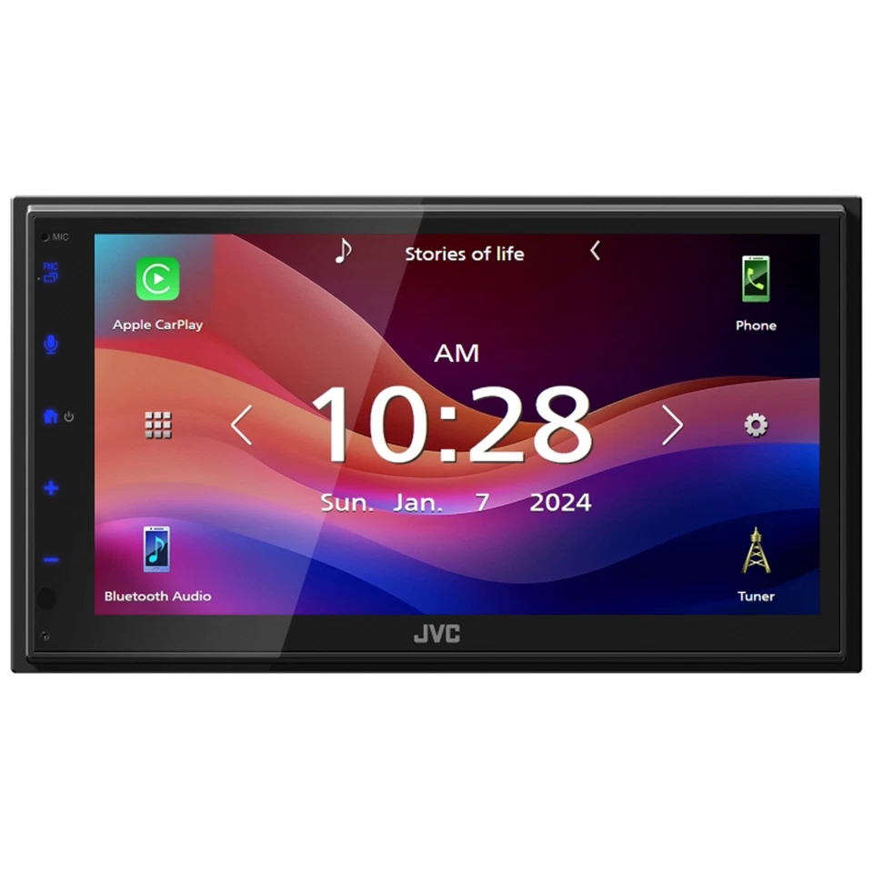 Rádio JVC 6.8" tela sensível ao toque, 4x 6.5" 300W alto-falante de carro, kit de instalação GM acessórios - Imagem 2 de 4