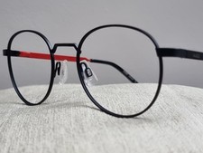 Image of HUGO BOSS HG13 EYEGLASSES FRAMES MATT RED & BLACK AN EVERYDAY WORK STUDY CLASSIC