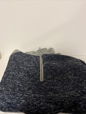 Eddie Bower Quarter Zip Grey And Navy. Kids Large 14 . Used-Very Good Condition