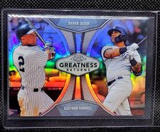 Derek Jeter /Gleyber Torres 2019 Topps Chrome Greatness Returns Refractor