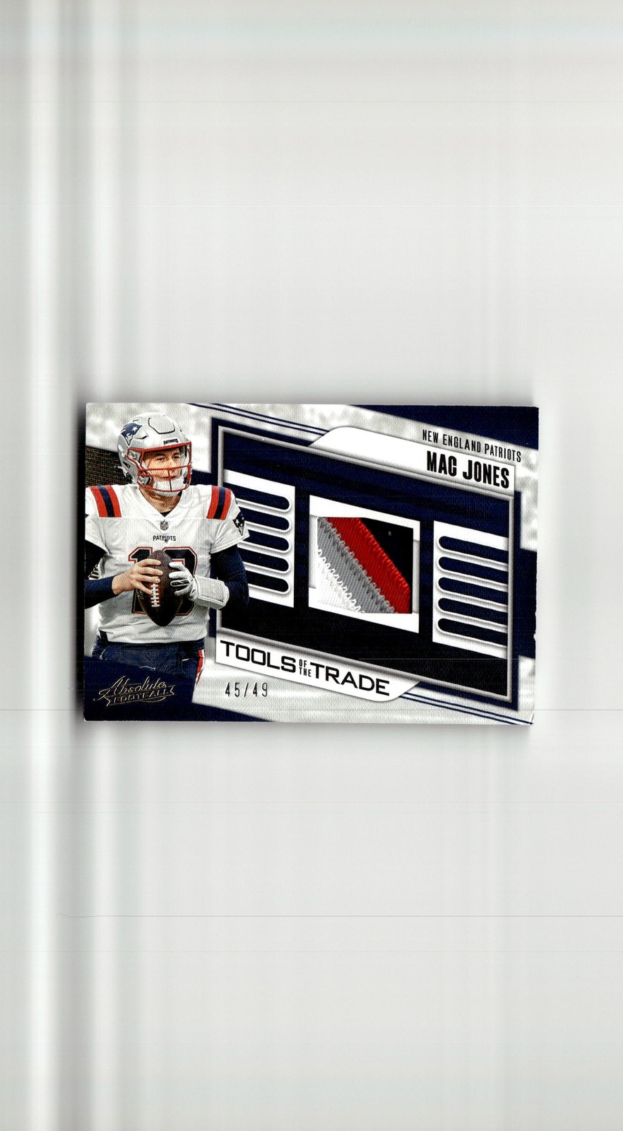 2023 Panini Absolute Mac Jones Tools of the Trade Prime #/49 #TTR-MJ