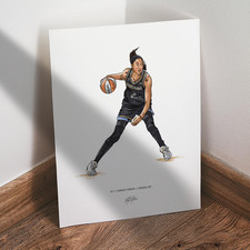 Candace Parker Poster Chicago Sky Women Basketball 8x10 Illustration Print