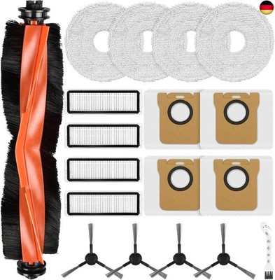 18 Stück Zubehör für Xiaomi Robot Vacuum X20 Max / X20 Pro Saugroboter, Er
