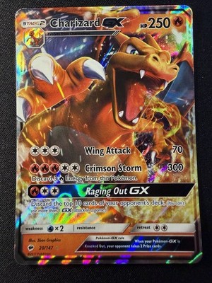 Pokémon TCG Charizard GX Holo Ultra Rare Card Burning Shadows 20/147 English