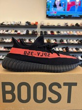 Adidas Yeezy 350 V2 Red Stripe Core Red Size 11.5 Pre-Owned BY9612