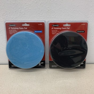 NEW Warrior 6'' Finishing 60310 & Polishing 60309 Foam Pads Hook & Loop Car Care