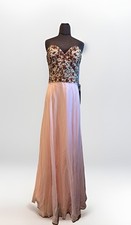 Vivi Ta Sweetheart Rhinestone Beaded Blush Pink Prom Dress Dress Size 14 New