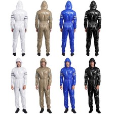 Mens Work Jumpsuit Dustproof Coveralls Warehouse Outfit Bodysuit Overall Adult