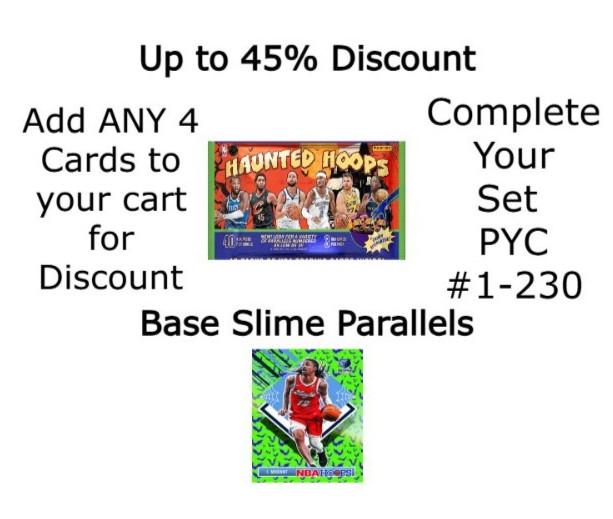 2024-25 Panini Haunted Hoops Slime #1-230 Pick Your Card Complete Your Set