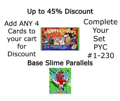 2024-25 Panini Haunted Hoops Slime #1-230 Pick Your Card Complete Your Set