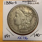 KEY RARE DATE 1886 S MORGAN DOLLAR VERY NICE  VF++ Condition XX736