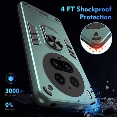 For vivo X300 Ultra, Phone Case Hybrid Armor Ring Holder Dual Layer Hard Cover