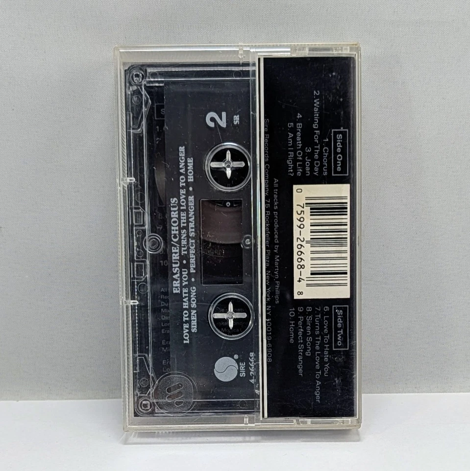 Erasure - Chorus - 1991 Cassette Tape Sire Records Foto 3 de 4