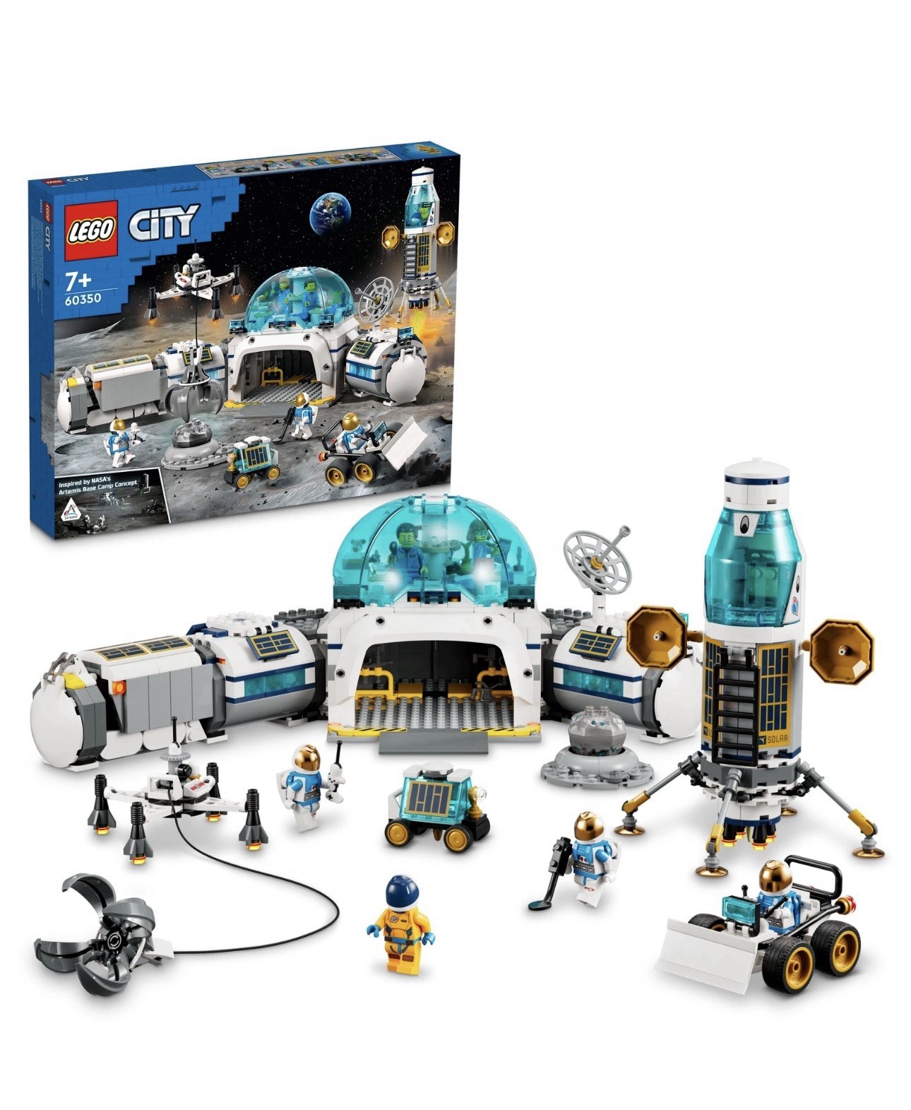 LEGO City Lunar Research Base | 60350 | NASA Artemis Space Set