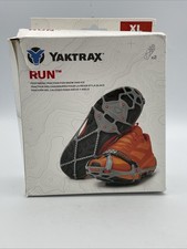 Yaktrax Run Winter Traction Cleats for Snow and Ice - Gray Size XL - Damaged Box