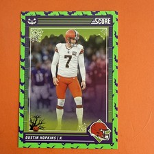 2024 Panini Score Halloween Green Bats Dustin Hopkins #69 Cleveland Browns