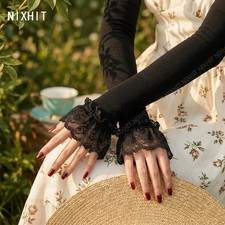 New Summer Flowers Pastoral Style Lace Sunscreen Sleeve Thin UV Protection Ice S
