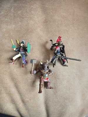 Papo Medieval Knights Figure Lot Of 3 Different Figures 2006