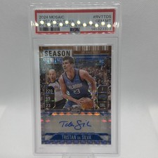 TRISTAN DA SILVA 2024-25 Mosaic RC Rookie Season Ticket Auto BRONZE  /75 PSA 10