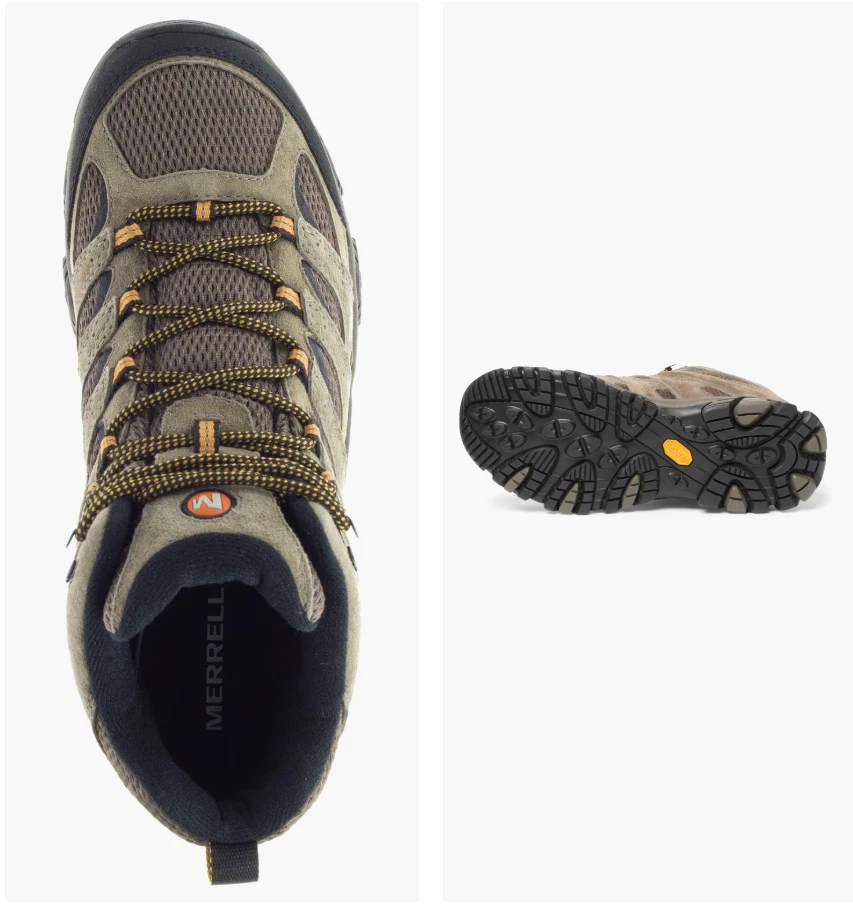 Merrell Moab 3 Mid Hiking Boots - Men's Color Walnut - Image 2 of 4