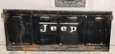 BLACK Jeep Rear Tailgate Willys CJ2 CJ3 CJ5 CJ6 AMC FREE SHIPPING | eBay